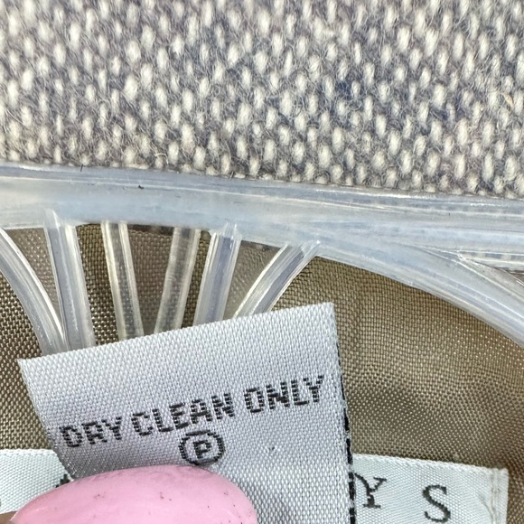 Barney’s Wool Blazer Jacket Womens 6 Tan Khaki Double Breasted - Picture 4 of 7